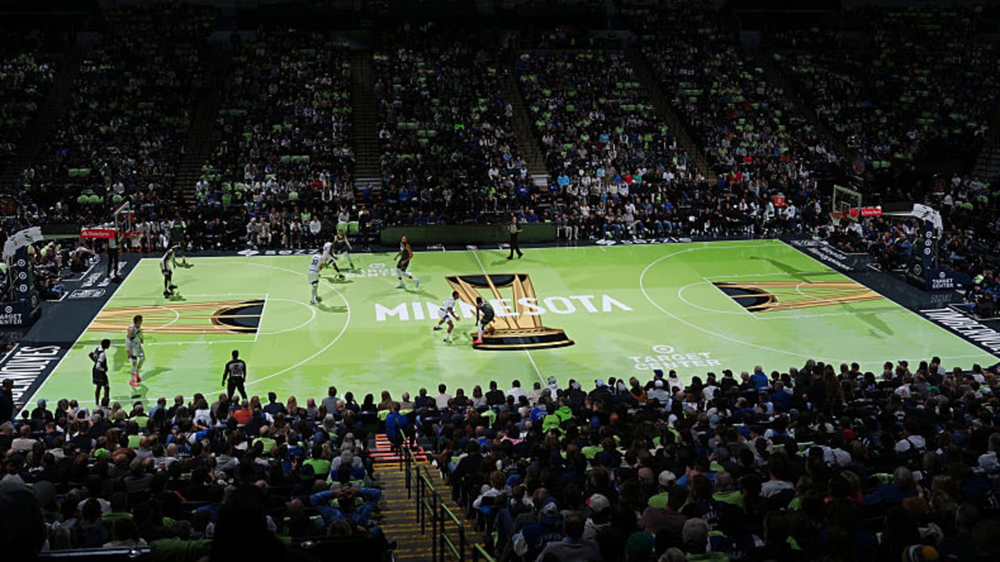 Timberwolves’ Neon Green Nba Cup Court Shocks Basketball Fans