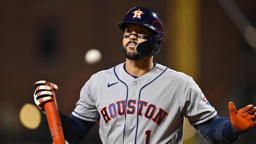 Houston Astros infielder Carlos Correa (1). Mandatory Credit: Jamie Sabau-Imagn Images