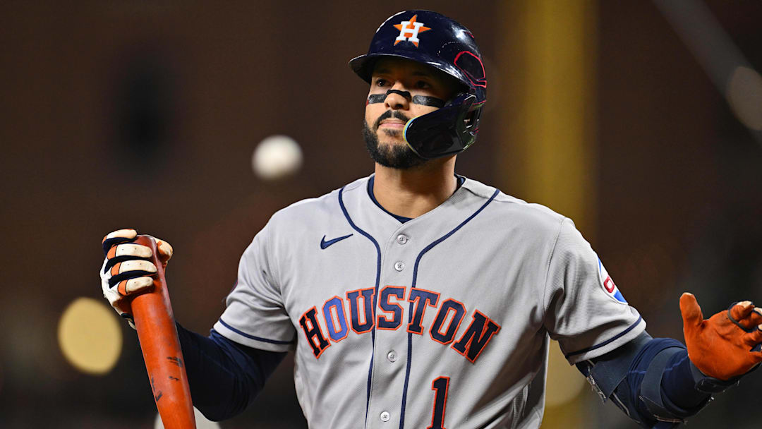 Houston Astros infielder Carlos Correa. Houston Astros infielder Carlos Correa.