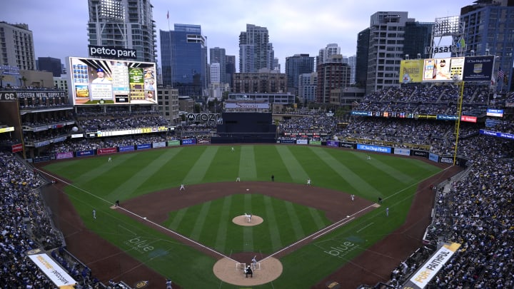 May 11, 2024; San Diego, California, USA; A general view of Petco Park during the fifth inning between the San Diego Padres and the Los Angeles Dodgers at Petco Park. Mandatory Credit: Orlando Ramirez-USA TODAY Sports