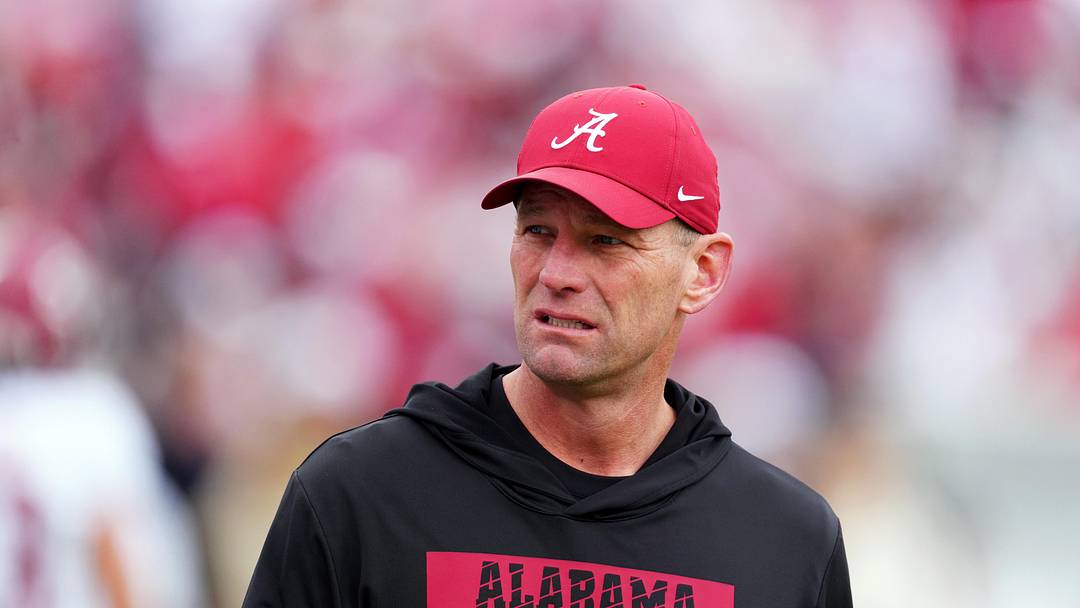Alabama Crimson Tide head coach Kalen Deboer