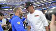 Los Angeles Rams coach Sean McVay and San Francisco 49ers coach Kyle Shanahan are quite familiar with one another.