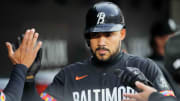May 10, 2024; Baltimore, Maryland, USA; Baltimore Orioles outfielder Anthony Santander (25)