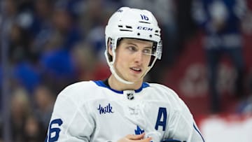 Apr 26, 2025; Ottawa, Ontario, CAN; Toronto Maple Leafs Mitch Marner