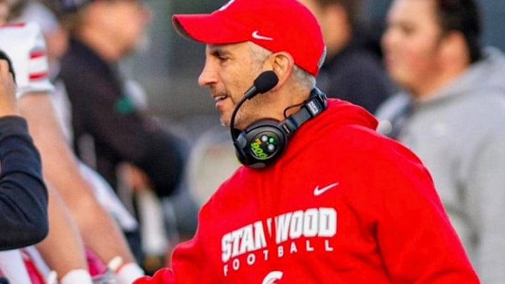 Jeff Scoma took over the Stanwood football job in 2021, leading team to WIAA playoffs in his first two seasons. Jeff Scoma took over the Stanwood football job in 2021, leading team to WIAA playoffs in his first two seasons.