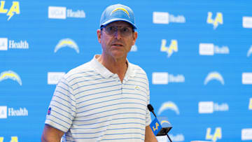 Los Angeles Chargers head coach Jim Harbaugh
