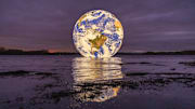 Luke Jerram's New 'Floating Earth' Debuts In Wigan