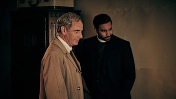 MASTERPIECE
Grantchester, Season 10

Episode Four
Sunday, July 6, 2025 at 9/8c on PBS
Alphy and Geordie investigate witchcraft at a home for orphaned and disadvantaged children run by an old friend of Alphy’s. When a body is found, Alphy struggles to consider his friend as a suspect.

Shown L-R: Geordie Keating (Robson Green), Alphy Kottaram (Rishi Nair)

For editorial use only.

Courtesy of Kudos, ITV, and MASTERPIECE.