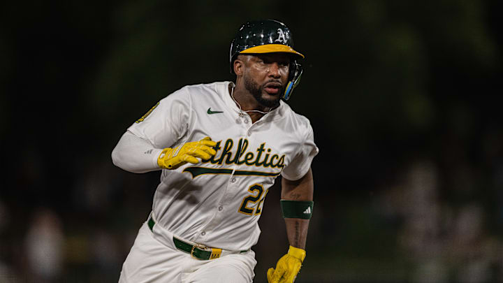 Athletics infielder Miguel Andujar