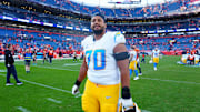 Chargers offensive tackle Rashawn Slater is out for the season after tearing his patellar tendon.