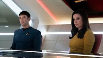Ethan Peck as Spock in Star Trek: Strange New Worlds streaming on Paramount+