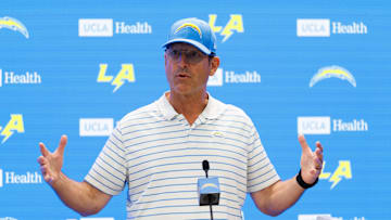 Los Angeles Chargers head coach Jim Harbaugh
