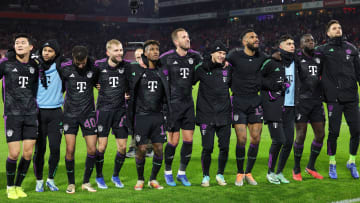 Bayern celebrate after beating FC Koln in the Bundesliga