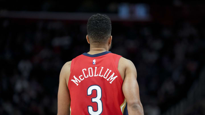 Pelicans' CJ McCollum (pictured) versus Detroit Pistons