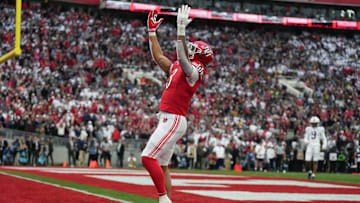Jan 2, 2023; Pasadena, California, USA; Utah Utes running back Ja'Quinden Jackson (3) celebrates after scoring a touchdown against the Penn State Nittany Lions in the second quarter of the 109th Rose Bowl game at the Rose Bowl. Mandatory Credit: Kirby Lee-USA TODAY Sports