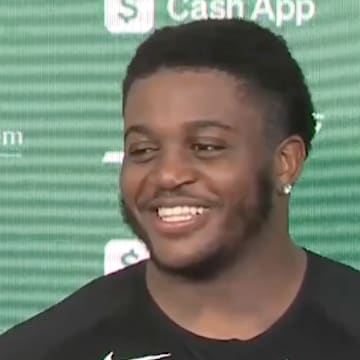 Membou had a pretty amusing 'welcome to the NFL' moment. 
