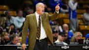 Jan 21, 2025; Boulder, Colorado, USA; Colorado Buffaloes head coach Tad Boyle in the second half against the Brigham Young Cougars at CU Events Center.