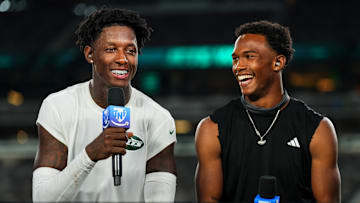 NY Jets cornerback Sauce Gardner and wide receiver Garrett Wilson