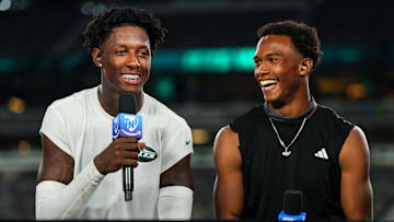 Sauce Gardner and Garrett Wilson