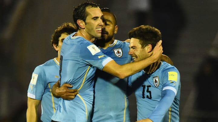 Diego Godín, Álvaro Pereira, Nahitan Nández