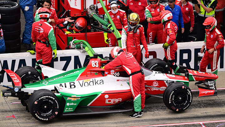 Robert Shwartzman crashes out of the Indy 500 Sunday.