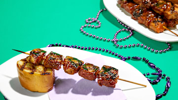 Pinchos de Lechon on Universal Orlando Mardi Gras menu