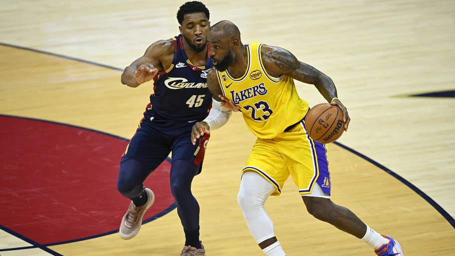 Donovan Mitchell and LeBron James
