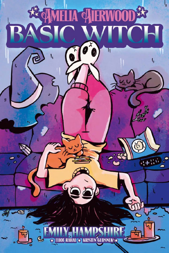 The cover of Amelia Aierwood - Basic Witch, drawn by Ames Liu.