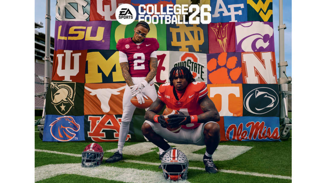 Alabama wide receiver Ryan Williams and Ohio State wide receiver Jeremiah Smith are the cover athletes for College Football 26.