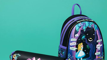 Loungefly Disney Alice in Wonderland Cheshire Cat Tulgey Wood Crossbody Bag