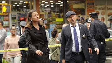 "Guilt by Association" -- When a key witness in Danny's case is killed just before testifying, Erin angers Danny by enlisting Anthony (Steve Schrippa) to help him find the killer. Also, Robert Lewis (Michael Imperioli) tries to force Frank to publicly support the Attorney General's investigation of the use of excessive force by police, and Eddie and Jamie get the call for an attempted suicide, on BLUE BLOODS, Friday, Nov. 4 (10:00-11:00 PM, ET/PT) on the CBS Television Network. Pictured: Bridget