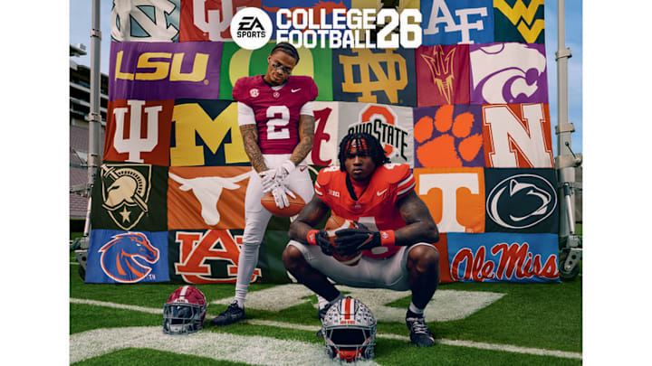 Alabama wide receiver Ryan Williams and Ohio State wide receiver Jeremiah Smith are the cover athletes for College Football 26.