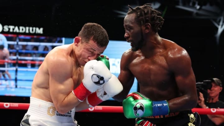  By defeating Israil Madrimov [left] in a dominating performance, Terence Crawford [right] earns his fourth world title