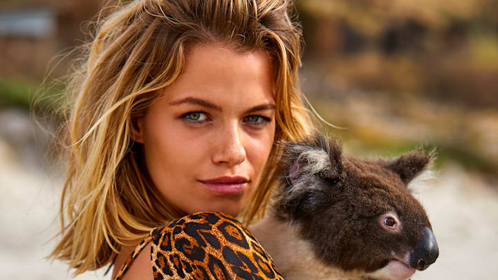 Hailey Clauson was photographed by Josie Clough on Kangaroo Island, South Australia. Swimsuit by I.AM.GIA. Hailey Clauson was photographed by Josie Clough on Kangaroo Island, South Australia. Swimsuit by I.AM.GIA.