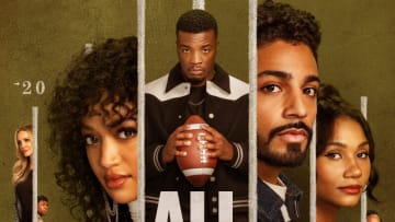 All American -- Season 6 Key Art -- Image Number: AAA_S6_8x12.jpg -- Pictured (L-R): Monét Mazur as Laura Baker, Jayln Hall as Dillon James, Bre-Z as Tamia Cooper, Samantha Logan as Olivia Baker, Mustafa Speaks as Kenny Boone, Daniel Ezra as Spencer James, Michael Evans Behling as Jordan Baker, Chelsea Tavares as Patience, Greta Onieogou as Layla Keating, Cody Christian as Asher Adams, Kareem Grimes as Preach, and Karimah Westbrooke as Grace James -- Photo: The CW -- © 2024 The CW Network. All