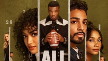 All American -- Season 6 Key Art -- Image Number: AAA_S6_8x12.jpg -- Pictured (L-R): Monét Mazur as Laura Baker, Jayln Hall as Dillon James, Bre-Z as Tamia Cooper, Samantha Logan as Olivia Baker, Mustafa Speaks as Kenny Boone, Daniel Ezra as Spencer James, Michael Evans Behling as Jordan Baker, Chelsea Tavares as Patience, Greta Onieogou as Layla Keating, Cody Christian as Asher Adams, Kareem Grimes as Preach, and Karimah Westbrooke as Grace James -- Photo: The CW -- © 2024 The CW Network. All