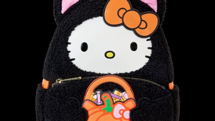 Loungefly Sanrio Exclusive Hello Kitty Costume Sherpa Glow Mini Backpack
