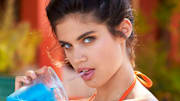 Sara Sampaio was photographed by Ben Watts on the Jersey Shore.