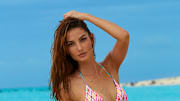 Lily Aldridge was photographed by James Macari in Turks and Caicos.