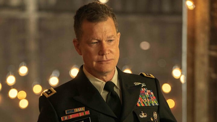 Superman & Lois -- “Episode 403” -- Image Number: SML403a_0365r -- Pictured (L-R): Dylan Walsh as Ret. General Sam Lane -- Photo: Colin Bentley/The CW -- © 2024 The CW Network, LLC. All Rights Reserved.