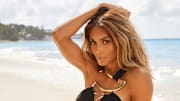 Ciara was photographed by Ben Watts in Barbados. Swimsuit by Alon Livine. Cuff provided by New York Vintage. 