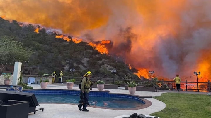 A fire in Pacific Palisades has created chaos in Los Angeles, Calif. forcing residents to evacuate the area while heavy winds blow. 