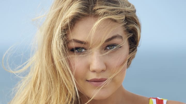 Gigi Hadid was photographed by Ben Watts on the Jersey Shore.