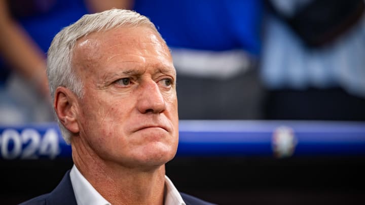 Didier Deschamps sur le banc de l'équipe de France de football