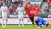 Martin Terrier'in gol sevinci