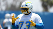 Los Angeles Chargers guard Mekhi Becton has missed time with an undisclosed injury.