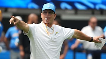 Chargers head coach Jim Harbaugh