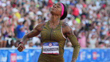 Richardson's moment at the U.S. Olympic trials on Saturday was long-awaited.