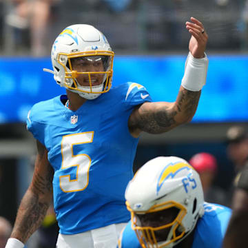 Chargers quarterback Trey Lance will face the team that drafted him in the preseason this week.