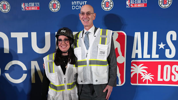 Gillian Zucker and Adam Silver